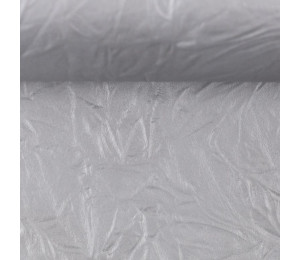 Kunstleder Sida silber Crashoptik